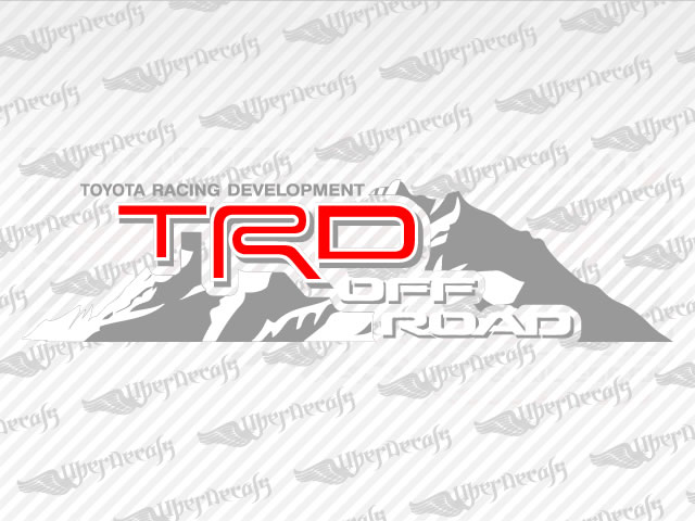 TRD OFF ROAD Mountain Decals | Toyota Truck and Car Decals | Vinyl Decals