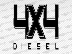 4X4 DIESEL Decals | Ford Truck and Car Decals | Vinyl Decals