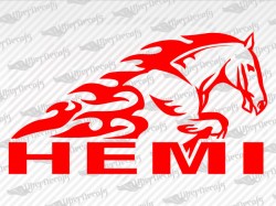 HEMI Horse Decals | Dodge Truck and Car Decals | Vinyl Decals