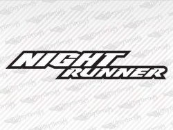 NIGHT RUNNER Decals white, black | Dodge Truck and Car Decals | Vinyl Decals