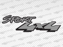 SPORT 4X4 Decals | Ford Truck and Car Decals | Vinyl Decals