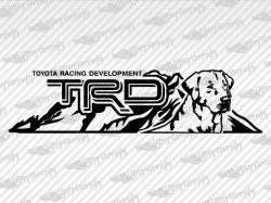 TRD Lab Dog Mountains Decals | Toyota Truck and Car Decals | Vinyl Decals