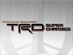 TRD SUPERCHARGED black and brown | Toyota Truck and Car Decals | Vinyl Decals