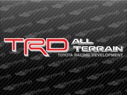 TRD ALL TERRAIN Decals | Toyota Truck and Car Decals | Vinyl Decals