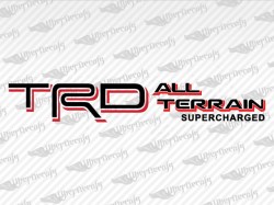 TRD_ALL_TERRAIN_SUPERCHARGED_Toyota_Decal | Toyota Truck and Car Decals | Vinyl Decals