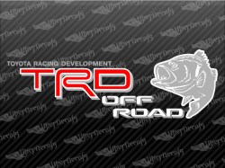 TRD OFF ROAD Bass Decals | Toyota Truck and Car Decals | Vinyl Decals