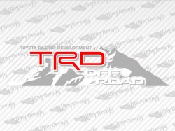 TRD OFF ROAD Mountain Decals | Toyota Truck and Car Decals | Vinyl Decals
