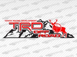 TRD OFF ROAD Deer Mountain Decals | Toyota Truck and Car Decals | Vinyl Decals
