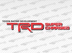 TRD SUPERCHARGED Decals | Toyota Truck and Car Decals | Vinyl Decals