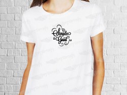 Simple is good phrase desing | Women's T-shirt | Heat Press Vinyl