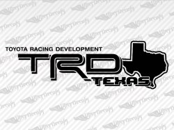TRD TEXAS Decals | Toyota Truck and Car Decals | Vinyl Decals